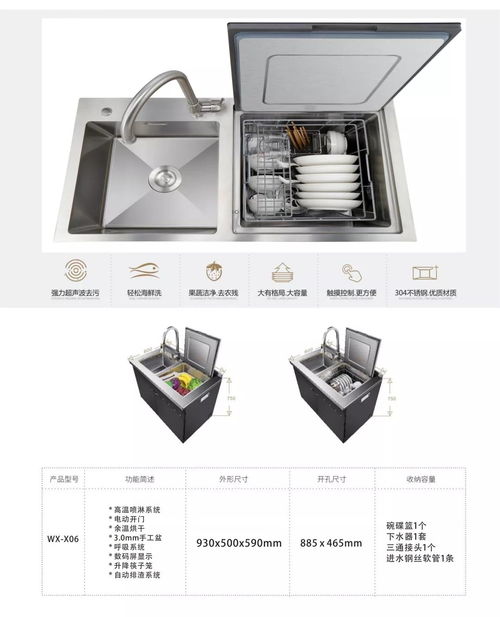 打造智能厨房的高级感,万喜wx x06水槽洗碗机来营造